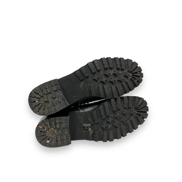 STUART WEITZMAN Black Leather Lace-Up Laine Combat Boots Booties 37 US 7 - Picture 7 of 8